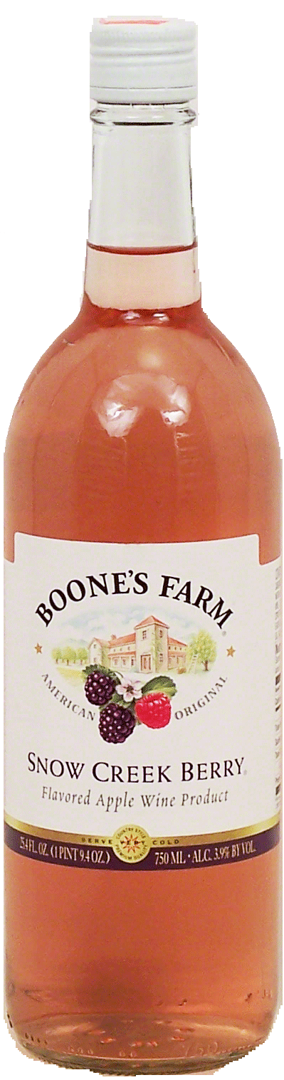 Boone's Farm Snow Creek Berry flavored apple wine product, 3.9% alc. by vol. Full-Size Picture